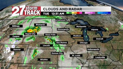Midwest Animated Radar. Wisconsin Clouds & Radar. Animated Radar. Temperatures. Wind Speed. Visibility. Dew Points. Lightning. Watches & Warnings.